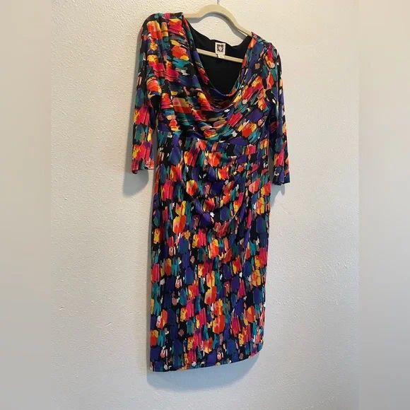Anne Klein Colorful Dress Size 6 - Picture 16 of 16